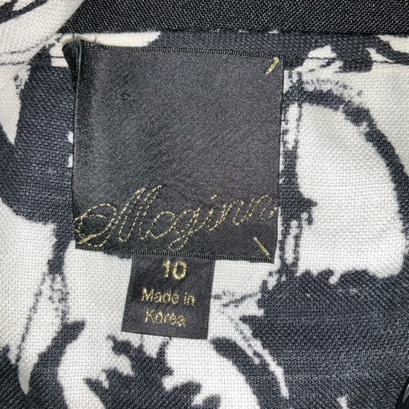 Anthropologie Black and White Halter Mini Dress - Picture 6 of 11